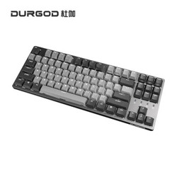 DURGOD 杜伽 K320 87键机械键盘 深空灰 白光限定版 Cherry轴