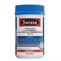 Swisse 4倍浓缩野生鱼油胶囊 60粒