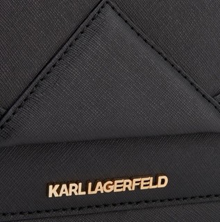 KARL LAGERFELD卡尔·拉格斐 女士单肩包 黑色/金色