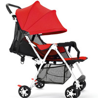 智儿乐 莱卡棉婴儿推车 中国红色
