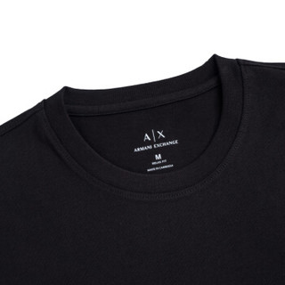 ARMANI EXCHANGE 阿玛尼奢侈品男士针织T恤衫 6GZTGF-ZJZ8Z BLACK-1200 XS