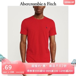 Abercrombie & Fitch男装 潮牌标识款潮流短袖T恤男 300048-1 AF