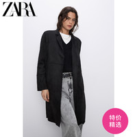 ZARA新款 女装 绒面质感效果大衣外套 02712152800