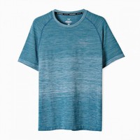【爆款推荐】舒适透气短袖运动T恤男式T恤 L 浅蓝