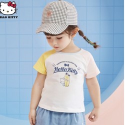 Hello Kitty 凯蒂猫 女童夏装短袖T恤