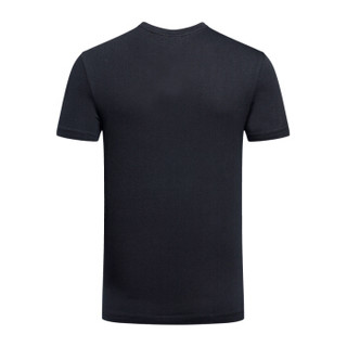 EMPORIO ARMANI 阿玛尼奢侈品男士短袖针织T恤衫 3Z1T96-1J00Z BLACK-0999 L