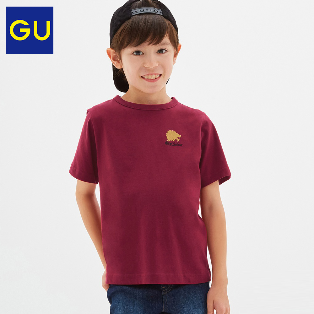 GU极优童装印花T恤(短袖)哈利波特合作款霍格沃茨魔法学校321360