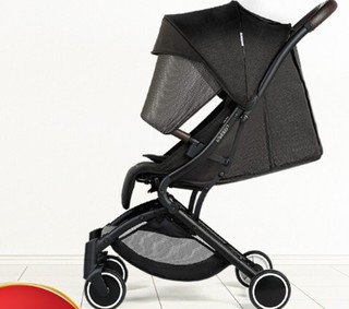 B-BEKO英国婴儿推车可坐可躺轻便折叠伞车可上飞机0-3岁高景观婴儿车宝宝推车避震 炫酷黑(三代升级款)