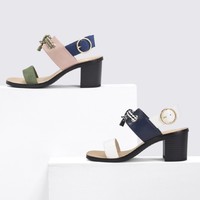 CHARLES＆KEITH CK1-60361197 女士编织高跟凉鞋