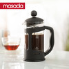 masada法式压滤冲泡玻璃壶 冲茶器 家用法式咖啡滤压壶过滤杯