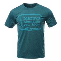 Marmot 土拨鼠 H44193 印花圆领速干短袖
