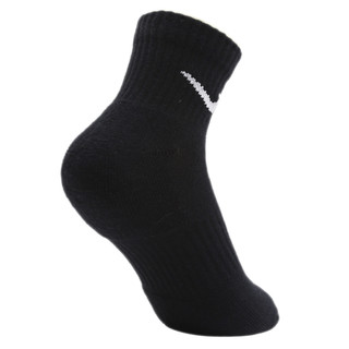 NIKE耐克男袜女袜2020春季新款三双装黑色运动袜袜子SX7667-010
