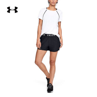 安德玛官方UA Play Up 3.0女子运动短裤Under Armour1344552 黑色001 L