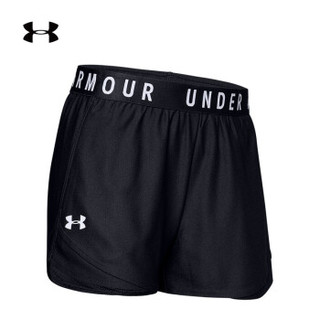 安德玛官方UA Play Up 3.0女子运动短裤Under Armour1344552 黑色001 L