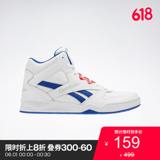 Reebok锐步男子复古篮球鞋BB4500HI2潮流高帮休闲鞋CN6856 CN6856-白色/蓝色