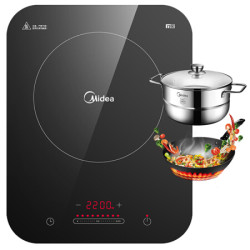 Midea 美的 C22-WH2237 电磁炉 配汤锅+炒锅
