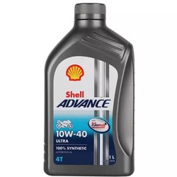 壳牌 全合成机油 Advance Ultra 10W-40 1L/桶 爱德王子四冲程摩托车机油 *13件