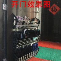 大门上防盗门鞋架的容量门鞋柜壁挂鞋架粘贴式在式后后免钉贴吸
