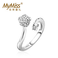 MyMiss MR-0122 925银镀铂金戒指 幸运星