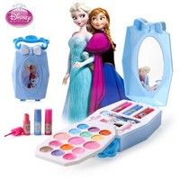 迪士尼女孩玩具儿童彩妆盒化妆品玩具小孩口红指甲油套装冰雪奇缘