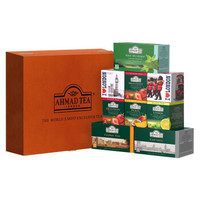 英国亚曼AHMAD TEA 7口味袋泡茶包 9格原木礼盒装 进口礼盒办公室下午茶 2g*120袋