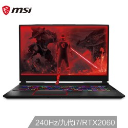 msi 微星 GE75 17.3英寸游戏本(i7-9750H、16GB、512GB+1TB、RTX 2060 6G独显、240Hz)