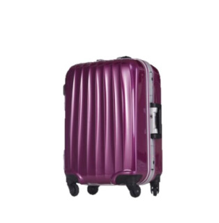 President 纯色锁扣双杆万向轮旅行箱a81 赤紫色24寸 报价价格评测怎么样 什么值得买