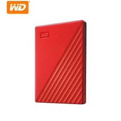西部数据(WD)2TB USB3.0移动硬盘My Passport随行版 2.5英寸 红色(密码保护 自动备份)WDBYVG0020BRD