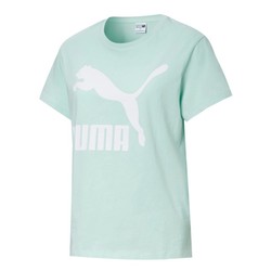 PUMA 彪马 CLASSICS LOGO 596512 女子印花圆领短袖T恤