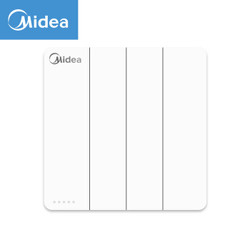 Midea 美的  E02 86型四开单控开关 