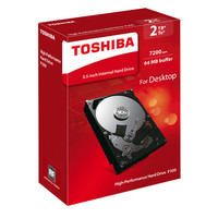 TOSHIBA 东芝 P300系列 64MB 7200RPM 机械硬盘 2TB