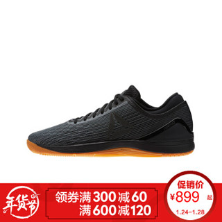 Reebok 锐步 CROSSFIT NANO 8.0 男子训练鞋 40.5 黑色/灰色/树脂黄