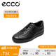 ECCO爱步男鞋透气 黑色休闲鞋男鞋潮板鞋 柔酷1号400514 黑色40051401001 41
