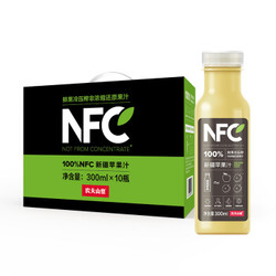 NONGFU SPRING 农夫山泉 100%NFC新疆苹果汁 300ml*10瓶