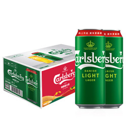 Carlsberg 嘉士伯 特醇啤酒500ml*18听*3件+京A 阿白小麦啤酒比利时风味 330ml*6瓶