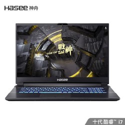 Hasee 神舟 战神 G7-CU7NA 17.3英寸游戏本（i7-10750H、8GB、512GB、GTX1660Ti、144Hz）