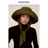 MANGO女士帽子2020春夏新款装饰性蝴蝶结渔夫帽