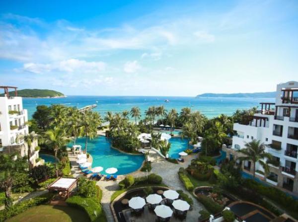 周末不加价三亚爱琴海酒店开放式海景套房简单厨房2晚摩托艇香蕉船