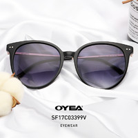 oyea欧野眼镜太阳镜女优雅个性防紫外线大框太阳眼镜驾驶镜SF17C033