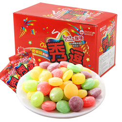 中国台湾进口 秀逗爆酸水果糖 樱桃味15g*12袋/盒 进口糖果 休闲食品硬糖 怀旧零食小吃 *9件