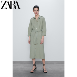 ZARA 09189032526 女士衬衣式连衣裙