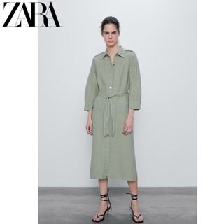 ZARA 09189032526 衬衣式连衣裙 