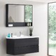 Cobbe 卡贝 Y1107-80 镜柜浴室柜组合 黑木纹 80cm