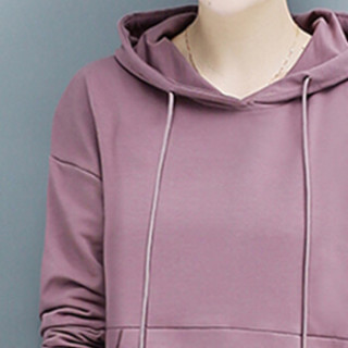 商品joy of joy 京东女装2020春季新款卫衣女时尚韩版连帽假两件上衣