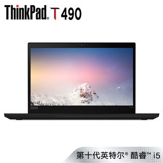 ThinkPad 思考本 T系列 T490 14英寸笔记本电脑(黑色、酷睿i5-10210U、8GB、512GB SSD、核显)