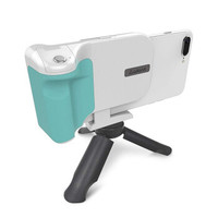 Adonit飞趣PhotoGrip Qi无线充电遥控拍照神器三脚架自拍外设 手机通用 新款 蓝+白色