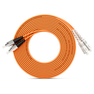 海乐（Haile）电信级光纤跳线网线 双芯多模（FC-SC，50/125) HJ-2FC-SC-MD25 收发器尾纤 25米