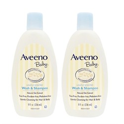 Aveeno Baby Wash &amp; Shampoo 婴儿洗发沐浴二合一 236ml*2