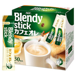 AGF Blendy牛奶速溶咖啡 原味三合一 10g*30支 *3件