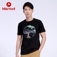 考拉海购黑卡会员：Marmot 土拨鼠 H43489 男款短袖T恤